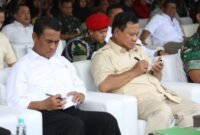 Menteri Pertanian Andi Amran Sulaiman dan Presiden RI Prabowo Subianto. (Dok. Blorakab.go.id)