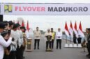 Presiden Prabowo Subianto saat meresmikan flyover Madukoro yang terletak di Jalan Madukoro Raya, Kecamatan Semarang Barat, Kota Semarang, Jawa Tengah, Rabu (11/12/2024) pagi. (Dok. Tim Media Prabowo Subianto)